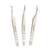 ANNAFRIS Lash Tweezers for Eyelash Extensions,Stainless Steel Lash Extension Tweezers for Easy Application and Removal-W01+05+07 view 1