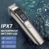 6-in-1 Men's Grooming Kit, Waterproof Electric Hair Trimmer with LED Display, Beard Trimmer, Nose Hair Trimmer, Multiple Guide Combs, USB Charging view 1