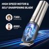 6-in-1 Men's Grooming Kit, Waterproof Electric Hair Trimmer with LED Display, Beard Trimmer, Nose Hair Trimmer, Multiple Guide Combs, USB Charging view 2