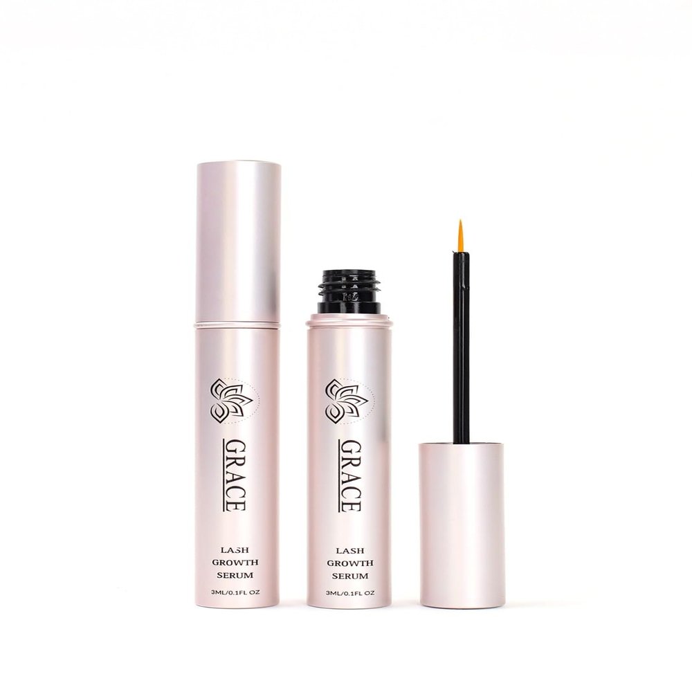 Grace Lash Growth Serum, 0.1 FL OZ, Natural Botanical Extracts and Peptides for Fuller Lashes