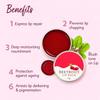 0.52oz Beetroot Lip Balm  Tinted Lip Balm for Women & Men, Brightening & Lightening Dark Lips, Hydrating for Dry & Chapped Lips, Natural Care with Beetroot, Almond Oil & Shea Butter, 15gm view 3