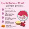 0.52oz Beetroot Lip Balm  Tinted Lip Balm for Women & Men, Brightening & Lightening Dark Lips, Hydrating for Dry & Chapped Lips, Natural Care with Beetroot, Almond Oil & Shea Butter, 15gm view 4