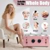 Wax Warmer Double Pot, Professional Electric Heater for Facial, Body, Spa, and Salon, 1.2L Dual Adjustable Temperature with 100 Wooden Craft Sticks, Hair Removal (Pink) view 4