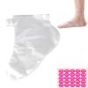 ZYMJBB 300PCS Paraffin Bath Liners for Feet  Disposable Waterproof Foot Liners with Adhesive Stickers, Plastic Bags for Paraffin Wax Bath, Moisturizing Foot Care, Spa Pedicure, Home and Salon Use view 4