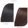 3.1x3.9inch 9.8inch Hand Made Swiss Net Invisible Straight Topper Clip in Hairpiece Human Hair Wiglet for Women Thin Hair (Mocha brown,Middle part) view 2