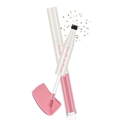 KYDA Freckle Blush Pen, 2-in-1 Liquid Freckle and Blush, Lasting Freckles Colors for Sunkissed-look, Natural Lifelike Freckles Pen, #01