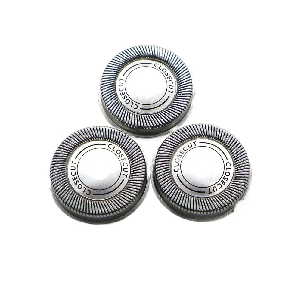 3 Replacement Razor Heads Compatible for Philips, HQ56 HQ55 HQ4 HQ3 Reflex Plus HQ6843 HQ300 HQ64 HQ916 CloseCut Shaver Changing Blades Razor Replacement Bla
