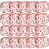 Shinylin 20 Pcs Cheer PVC Makeup Bag Cheer Teams Gifts Clear Makeup Case Cheerleader Teams Gifts Toiletry Zipper Pouch for Cheerleading Teammates Party Supplies,7.9 x 5.9 x 2.4''(Red) view 1