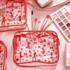 Shinylin 20 Pcs Cheer PVC Makeup Bag Cheer Teams Gifts Clear Makeup Case Cheerleader Teams Gifts Toiletry Zipper Pouch for Cheerleading Teammates Party Supplies,7.9 x 5.9 x 2.4''(Red) view 4