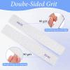 100 Pcs 80/80 Grit Nail Files Bulk, Coarse Emery Boards for Acrylic Nails and Gel Nails, Nail File Double Sided 80 Grits Reusable Professional Nail Filers Pack Manicure Gray view 3