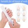 100 Pcs 80/80 Grit Nail Files Bulk, Coarse Emery Boards for Acrylic Nails and Gel Nails, Nail File Double Sided 80 Grits Reusable Professional Nail Filers Pack Manicure Gray view 4