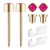 SugarTang Ear Piercing Kit Gold 4mm with Safety Back Disposable Ear Piercing Gun Kit 2 Pack Made in 316L Surgical Stainless Steel | At Home Self Ear Piercer Kit with Preloaded Ear Stud (Rose) view 1