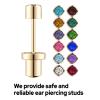 SugarTang Ear Piercing Kit Gold 4mm with Safety Back Disposable Ear Piercing Gun Kit 2 Pack Made in 316L Surgical Stainless Steel | At Home Self Ear Piercer Kit with Preloaded Ear Stud (Rose) view 3