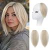 REECHO Clip in Hair Volumizer, Short Thick Clip in Hairpieces Adding Extra Hair Volume Extensions for Women with Thin Fine (Pearl Platinum, 8 Inch(Pack of 4)) view 1