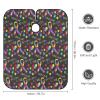 Professional Hair Cutting Cape Large Size Salon Barber Cape for Men Women Colorful Puzzle Autism Awareness Black view 2