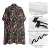 Professional Hair Cutting Cape Large Size Salon Barber Cape for Men Women Colorful Puzzle Autism Awareness Black view 4
