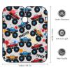 Fashion Salon Barber Cape Professional Hair Cutting Cape with Adjustable Snap Closure Grunge Monster Truck Car Art view 2