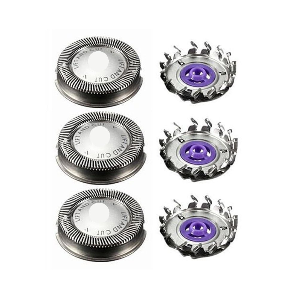 3 Replacement Shaving Heads Compatible for Philips Norelco, HQ3 HQ4 HQ55 HQ56 HQ6900 HQ6868 HQ5812 HQ6874 Shaver Changing Blades Razor Replacement Blad