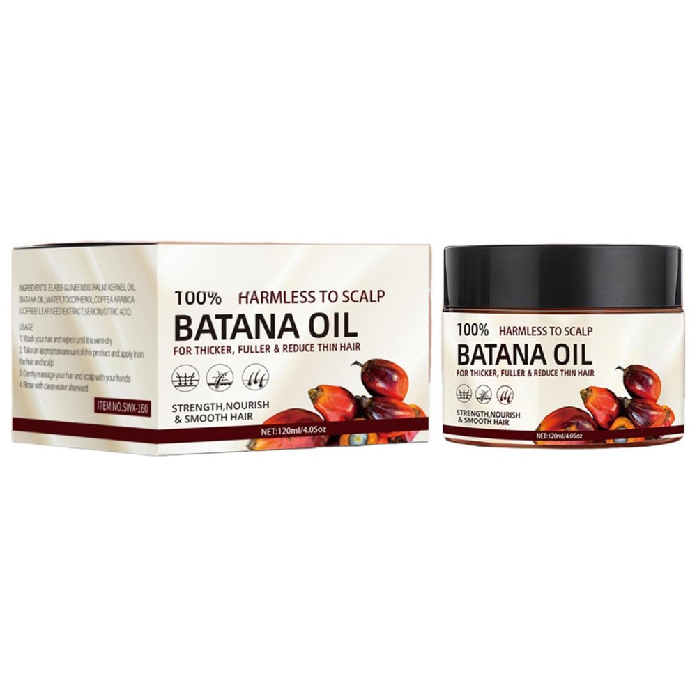 ACSUSS Batana Oil Hair Growth Serum Organic Formula Strengthens Nourishes Dry Damaged Hair Promotes Fuller Thicker Locks White One Size