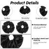 6Pcs Extra Large Black Scrunchies for Women's Thick Hair, Oversized Soft Scrunchy, Premium Velvet Big Elastic Band Hair Accessories for No Damage Hairs Care Sleeping view 3