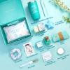 13Pcs Spa & Personal Care Package, Bath and Body Basket Set, Birthday Gifts for Women, Unique Relaxing Ocean Themed Present for Mom Wife Sister Best Friend, Blue view 2