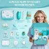 13Pcs Spa & Personal Care Package, Bath and Body Basket Set, Birthday Gifts for Women, Unique Relaxing Ocean Themed Present for Mom Wife Sister Best Friend, Blue view 3