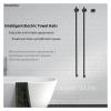 Bathroom Vertical Heated Towel Rail Bathrobe 2 Rack Electric Smart Thermal Bar Hidden Towel Warmer Towel Wire Heated(Gun Gray,Other_220V) view 4