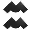 2pcs Color Enhancement Barber Cards, W Shape Hair Line Up Tools with Measurement Indicators Hairline Shaping Tool for Precise Edge Ups Reusable Men Color Spray Hair Liner Shaper Beard Stencil Maker view 1
