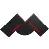 2pcs Color Enhancement Barber Cards, W Shape Hair Line Up Tools with Measurement Indicators Hairline Shaping Tool for Precise Edge Ups Reusable Men Color Spray Hair Liner Shaper Beard Stencil Maker view 2
