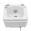 ATOLOMOTOR Portable Foot Bath Spa Tub,Colorful Light Surfing Bathtub with Hand Shower&Massage,Acrylic Foot Massager Spa Soaking Tub for Nail Salon view 4