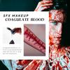 3PCS Halloween Fake Blood Makeup Kit, Washable Fake Blood With Coagulated 1.41oz + Spray 1.76oz + Dripping 1.76oz, BLOOD MakeUp Kit For Sfx, Cosplay, Halloween Makeup, Zombie Vampire Monster view 4