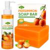 2 PCS Persimmon Soap Bar and Persimmon Body Wash for Body Odor Control, Natural Deodorant Soap for Old People Smell, Remove Body Odor Shower Gel, Persimmon Bath Soap for Women & Men view 1