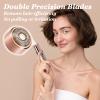FRASAM 6Pack Facial Rose Gold Gen 3 Replacement Heads for Flawless Hair Remover Generation 3, 18K Gold Double Blades view 3