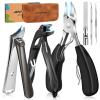 Nail Clippers for Seniors, Heavy Duty Ingrown Toenail Clippers with Long HandleAngled Head Large Toe Nail Clippers and Slanted Nail Cutter for Thick Nail for Men Women Pregnant Elderly 6Pcs view 1