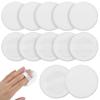 12 Pcs Cotton Powder Puffs 2.3 Inch Round Powder Puff Washable Cotton Makeup Dusting Powders Puffs with Ribbon Face Powders Velour Puff Pads for Loose Foundation Body Cosmetic White Gifts view 1