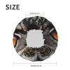 Owl Eyes Shower Cap for Women Men Double Layer Waterproof Bath Cap Elastic Reusable Shower Hat Bath Hair Wrap Hat Washable Shower Bonnet for Long Hair, Braids view 4