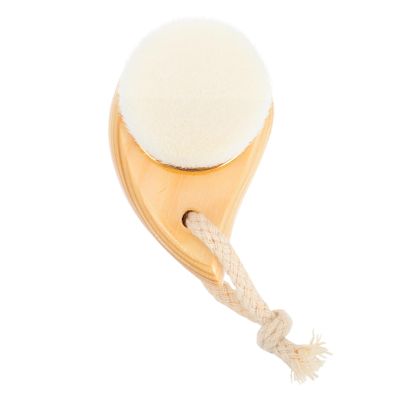 Baluue Wood Handle Face Washing Brush for Gentle Facial Cleansing and Massage Soft Bristles Prevent Scratching Deep Pore Cleaning for Smooth Skin and Relaxed Scalp Suitable for Daily Use
