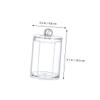 ABOOFAN Small Transparent Cotton Pad Holder with Groove Plastic Storage Box for Bathroom Mouthwash Cup Organizer Compact and Makeup Cotton Swab Container view 3
