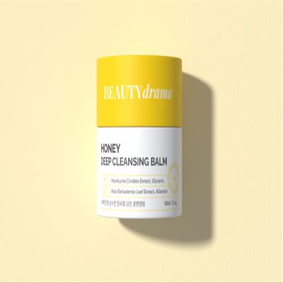 BEAUTYdrama Honey Deep cleansing Balm  Rich Honey Formula, Makeup & Sunscreen Remover, Nourishing Moisture - 1.76fl oz.
