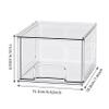 4 Pack Stackable Makeup Organizer, Acrylic Drawer Containers Bathroom Makeup Organizer and Storage, Small Storage Bins for Vanity, Undersink, Bathroom, Pantry, Kitchen Cabinets (Clear_4pcs) view 4