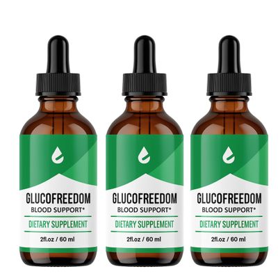 Glucofreedom Drops | Advanced Formula Supplement Drop | Drops For Men & Women - Pack of 3