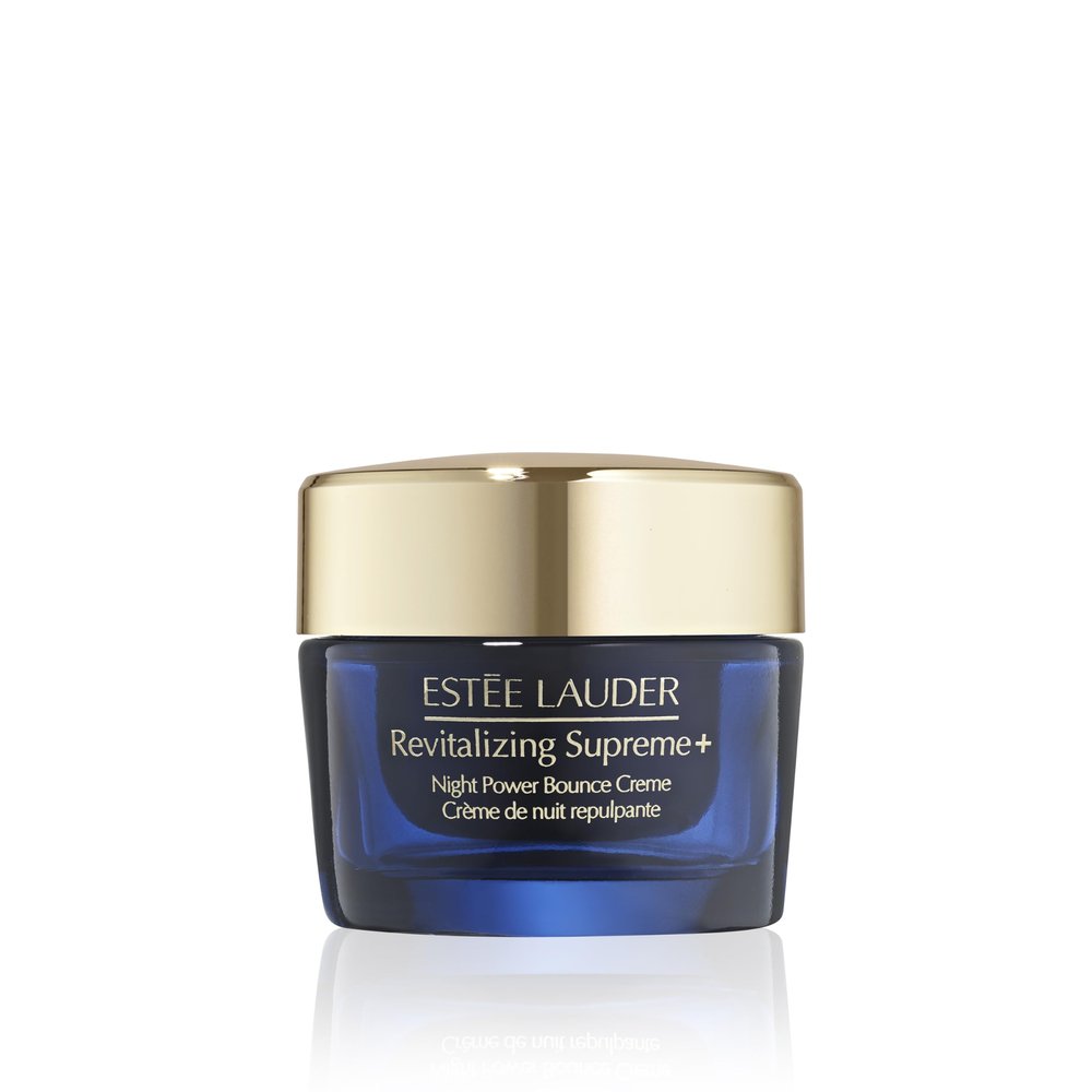 Este Lauder Revitalizing Supreme+ Night Power Bounce Cream | Travel Size Face Moisturizer with Peptides | Firms, Lifts & Plumps Skin, 1.0 Ounce
