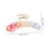FRCOLOR 2Pcs Colorful Acrylic Hair Clamps for French Design Non Slip Jaw Clips with Strong Hold for Thick Curly Straight Hair Durable Heavy Duty view 4
