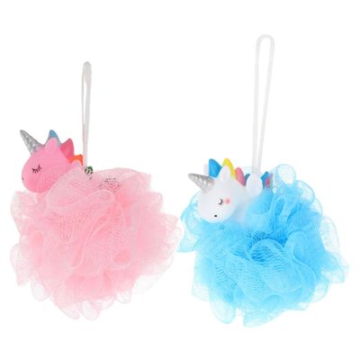 Baluue 2pcs Exfoliating Bath Balls Portable Shower Body Scrubbers with Gentle Dead Skin Removal Compact Quick Dry Design for Men and Women Create Rich Foaming Bubbles for Comfortable