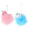 Baluue 2pcs Exfoliating Bath Balls Portable Shower Body Scrubbers with Gentle Dead Skin Removal Compact Quick Dry Design for Men and Women Create Rich Foaming Bubbles for Comfortable view 1