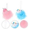 Baluue 2pcs Exfoliating Bath Balls Portable Shower Body Scrubbers with Gentle Dead Skin Removal Compact Quick Dry Design for Men and Women Create Rich Foaming Bubbles for Comfortable view 4