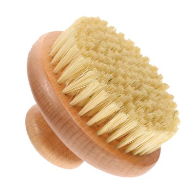 Baluue Comfortable Skin Exfoliating Bath Brush with Round Handle Durable Cleaning Scrubber for Home and Hotel Use Suitable for Full Body Shower and Massage