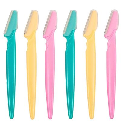 Reusable Face Razor for Women Facial Hair- 3 Razors | Instant & Painless Hair Removal | For Eyebrows, Upper Lip, Forehead, Peach Fuzz, Chin and Sideburns | Dermaplaning Tool
