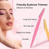 Reusable Face Razor for Women Facial Hair- 3 Razors | Instant & Painless Hair Removal | For Eyebrows, Upper Lip, Forehead, Peach Fuzz, Chin and Sideburns | Dermaplaning Tool view 2