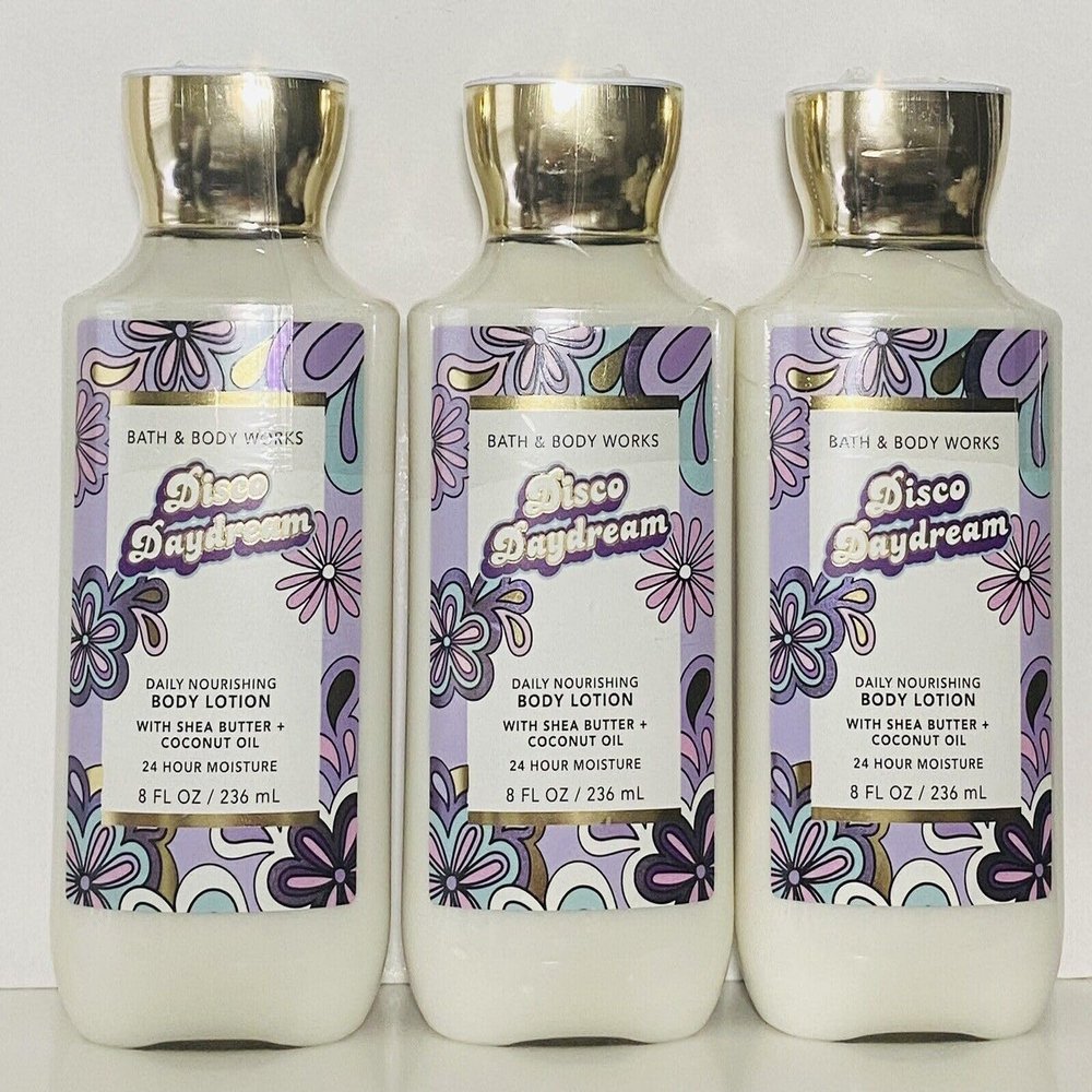 3 Disco Daydream Daily Nourishing Bath & Body Super Smooth Body Lotion 8 OZ